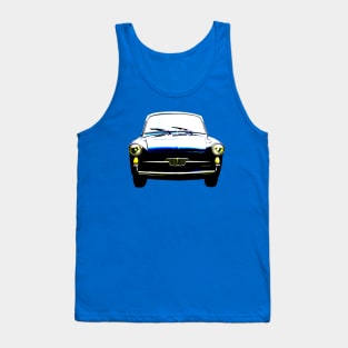 Autobianchi Bianchina 1960s classic car high contrast Tank Top